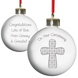 Grey Cross Bauble