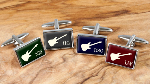 Personalised Guitar Cufflinks