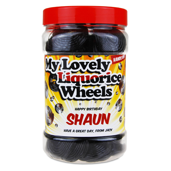 Liquorice Wheels! Sweet Jar