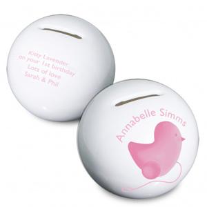 Pink Chick Moneybox