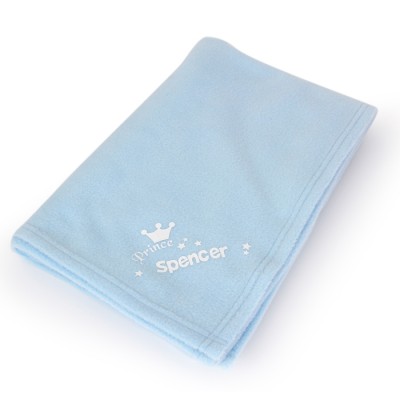 Personalised Prince Blue Blanket