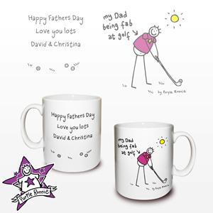 Purple Ronnie Golf Mug