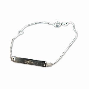 Silver ID Bracelet