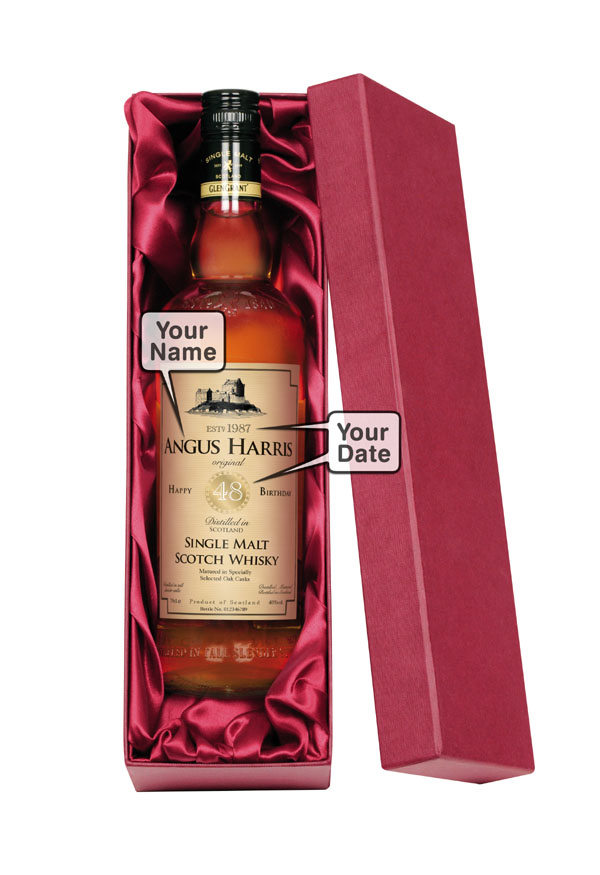 Personalised Usher Malt Whisky Bottle Only