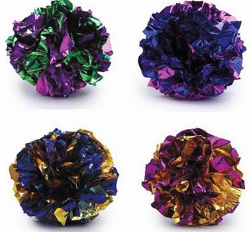 Crinkle Balls cat kitten toys 4 pack