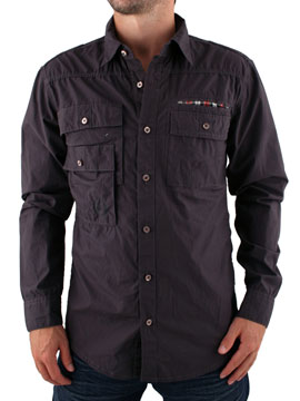 Grey Multi Pocket Shirt