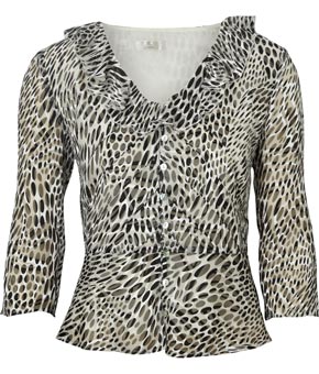 Spot Burnout Blouse