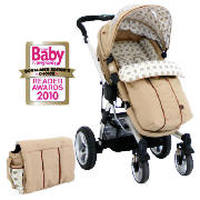 Star Kurvi Abstract Pushchair & Free