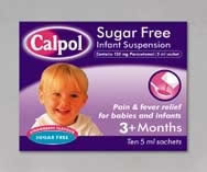 CalpolSugar Free Infant Suspension 12x5ml