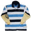 Long Sleeve Layered Polo Shirt (Navy)