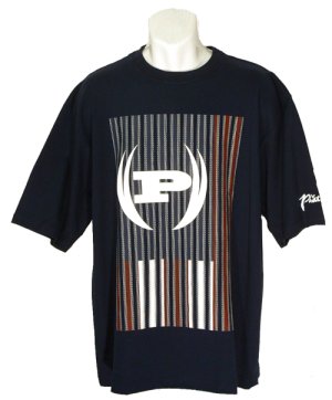 Stripe Flag Logo T/Shirt Navy