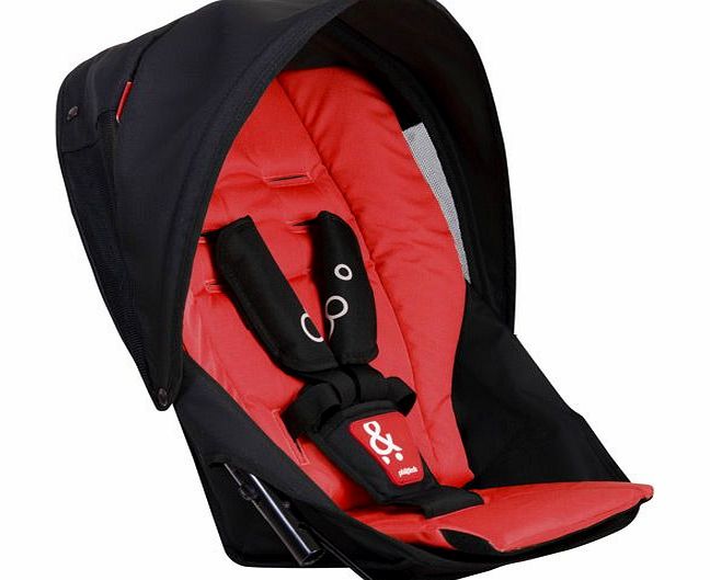 Dot Pushchair Double Kit in Chilli