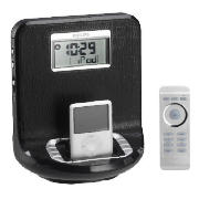 AJ300DB iPod Dock Clock Radio Black