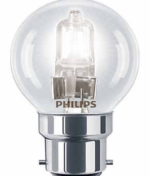 Halogen 42W BC Classic Golf Ball Bulb,