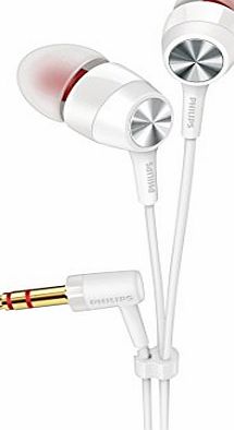 Philips SHE8000WT/10 Compact Fit Headphones for Bass Sound - White