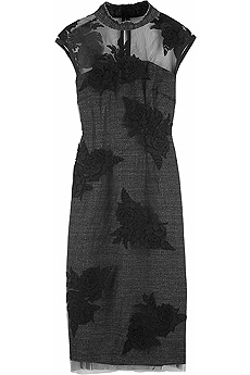 Layered tweed dress