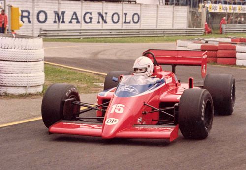 Jones Beatrice Imola 1985 Car Entering Pits Photo (17cm x 12cm)