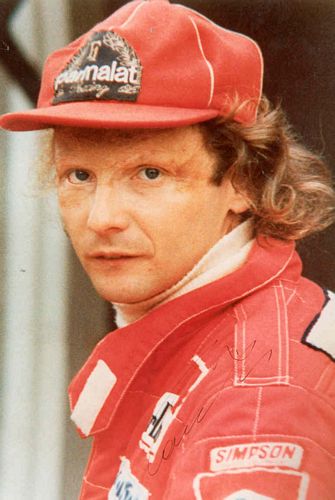 Lauda Head Photo Signed (Printed)(10cm x 15cm)