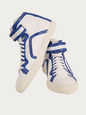 SHOES WHITE BLUE 8 UK PIE-T-101TRIM