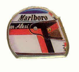 Alesi Enamel Helmet Pinbadge