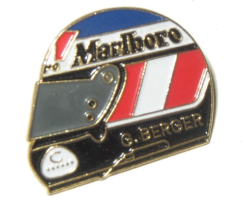 Berger Helmet Gold Trim Pinbadge