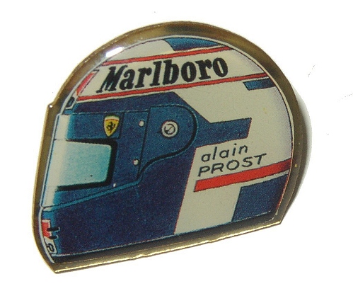 Prost Helmet Facing Left Enamel Pinbadge