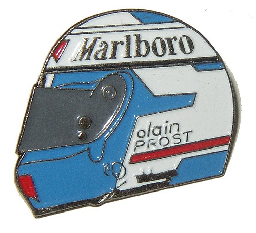 Prost Side Helmet Facing Right Pinbadge