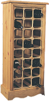 24 BOTTLE WINE RACK WITH PLINTH