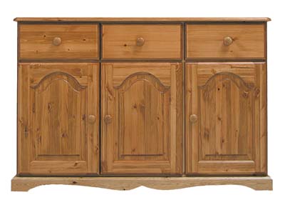 pine 3 DRAWER SIDEBOARD BADGER