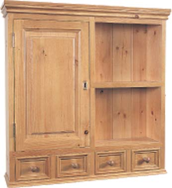 BATHROOM CABINET 1DR 4DWRS PANELLED