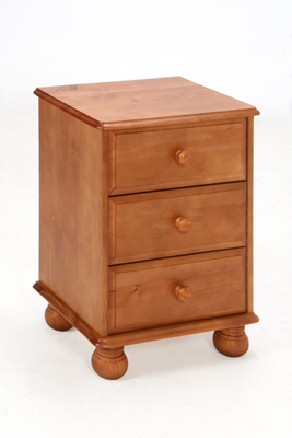 pine BEDSIDE 3 DRAWER DOVEDALE