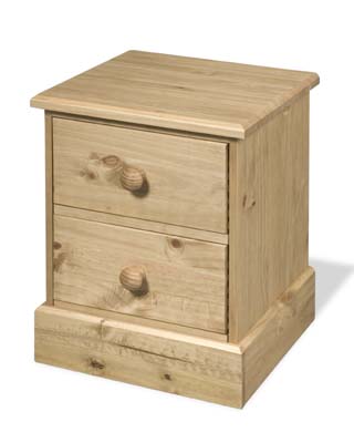 BEDSIDE CABINET 2 DRAWER COTSWOLD