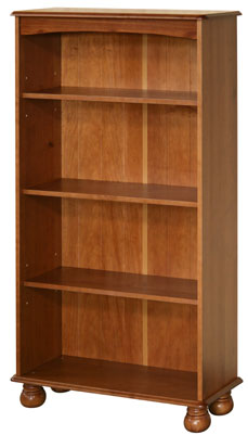 pine BOOKCASE 4 SHELF 53.5IN x 30IN DOVEDALE