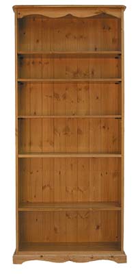 pine BOOKCASE 6FT BADGER