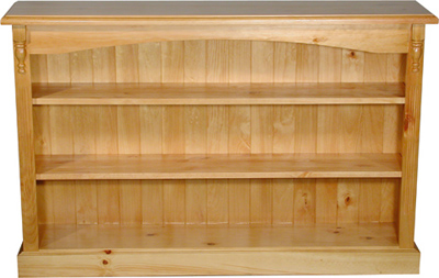 pine BOOKCASE CENTURION LOW 35inx54in Pt4