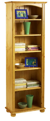 pine BOOKCASE DEEP 72.5IN x 24.5IN HARVEST