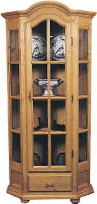 PINE BOOKCASE GLAZED GEORGIAN