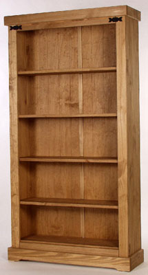 pine BOOKCASE TALL 71IN x 37.5IN SANTA FE CORONA