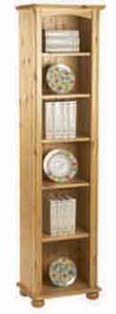 pine BOOKCASE TALL 72.5IN x 19IN NICHE CORNDELL