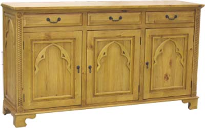 pine DRESSER BASE / SIDEBOARD 3 DOOR 3 DRAWER