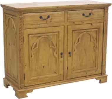 pine DRESSER BASE / SIDEBOARD MEDIEVAL