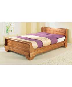 Kingsize Sleigh Bedstead - Luxury Firm Mattress