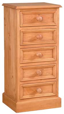 Narrow Chest of Drawers 5 drawer Harrogate