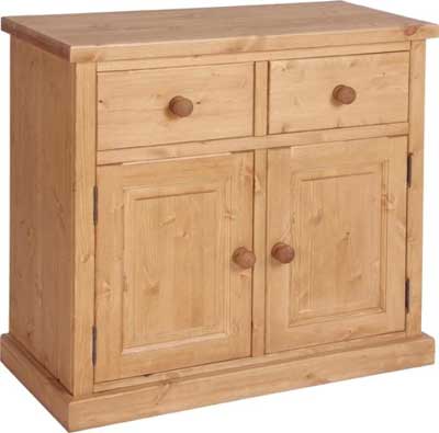 pine SIDEBOARD 2 DRAWER 2 DOOR CHUNKY DEVONSHIRE