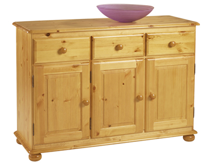 pine Sideboard 3 Door 3 Drawer Corndell Harvest