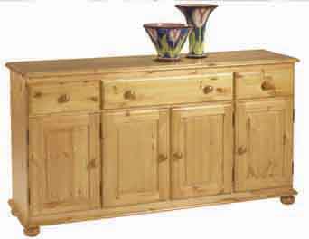 PINE SIDEBOARD 4 DOOR CORNDELL HARVEST