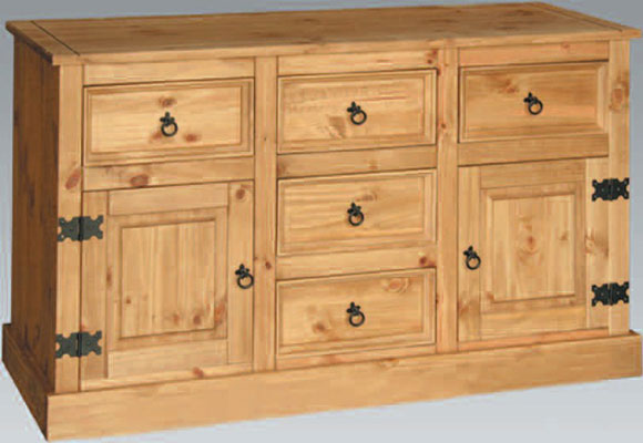 pine SIDEBOARD 4ft 6in SANTA FE CORONA ANTIQUE WAX