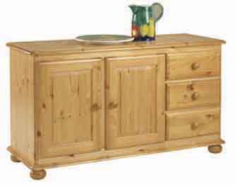 pine SIDEBOARD LOW CORNDELL HARVEST