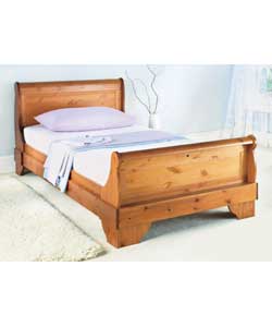 Single Sleigh Bedstead - Comfort Sprung Mattress