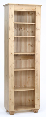 PINE TALL NARROW BOOKCASE MONTEM